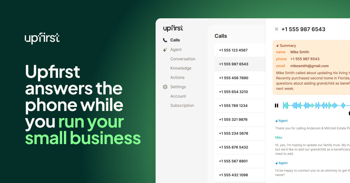 AI 接听服务与虚拟前台