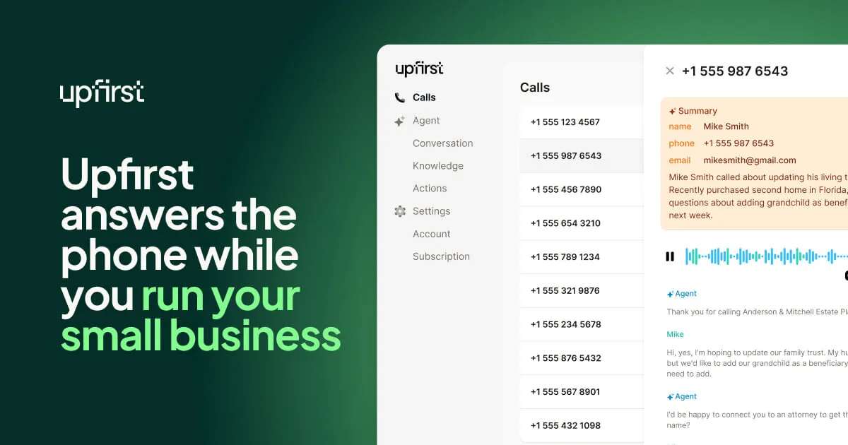 AI 接听服务与虚拟前台
