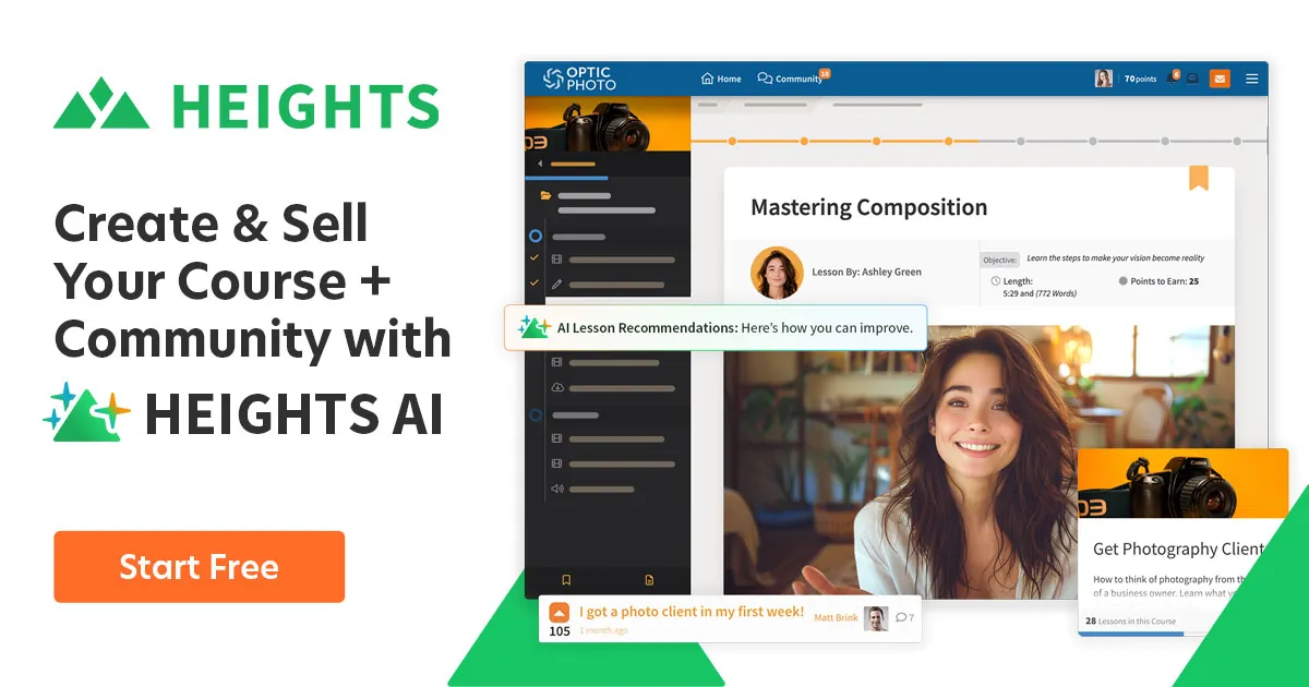 AI 在线课程创建与社区软件