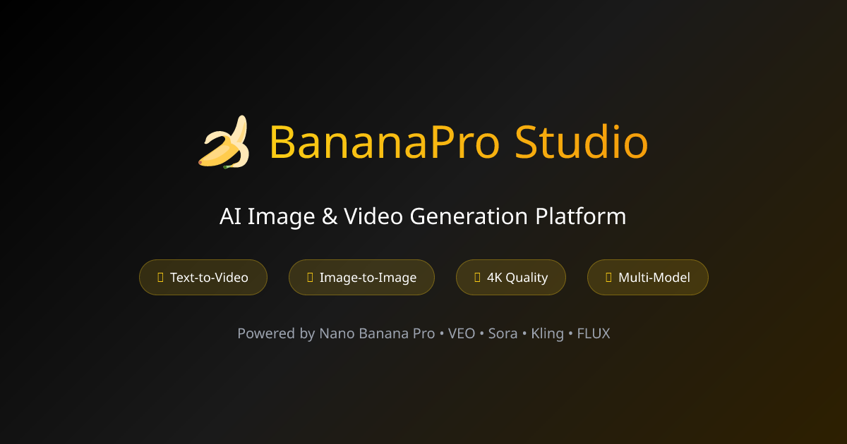 BananaPro Studio