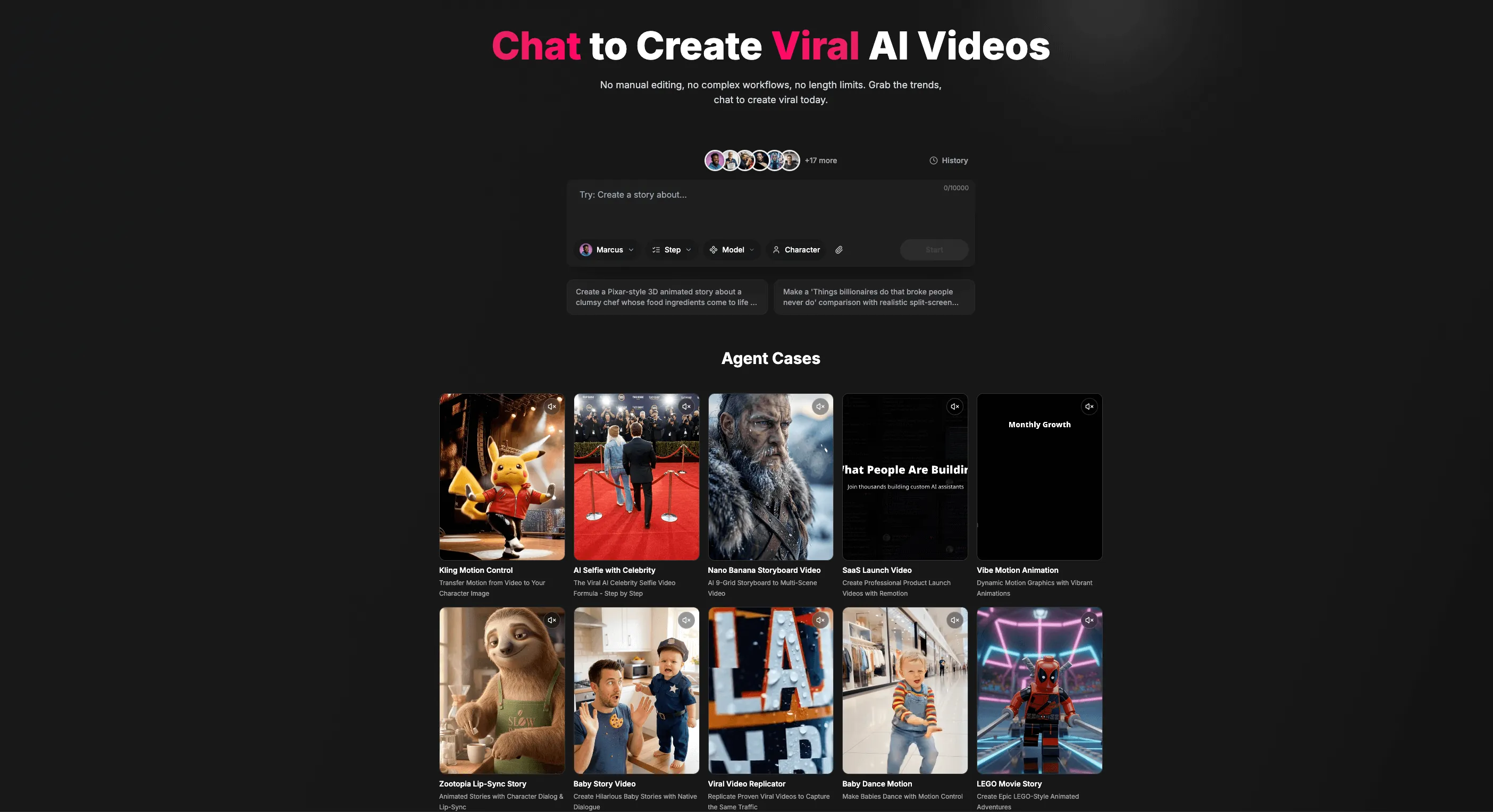 聊天即可创建病毒式 AI 视频