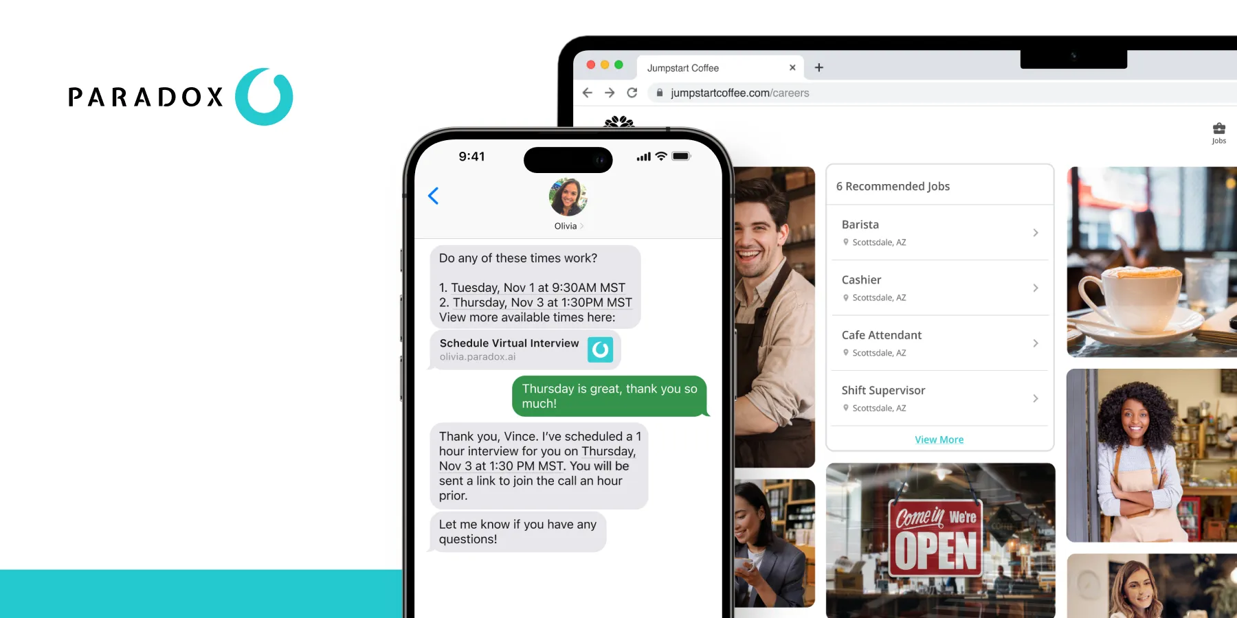 为您完成工作的对话式招聘软件 — Paradox