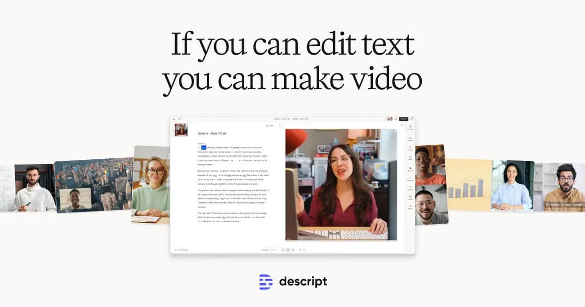 Descript: Edit Videos & Podcasts Like a Doc