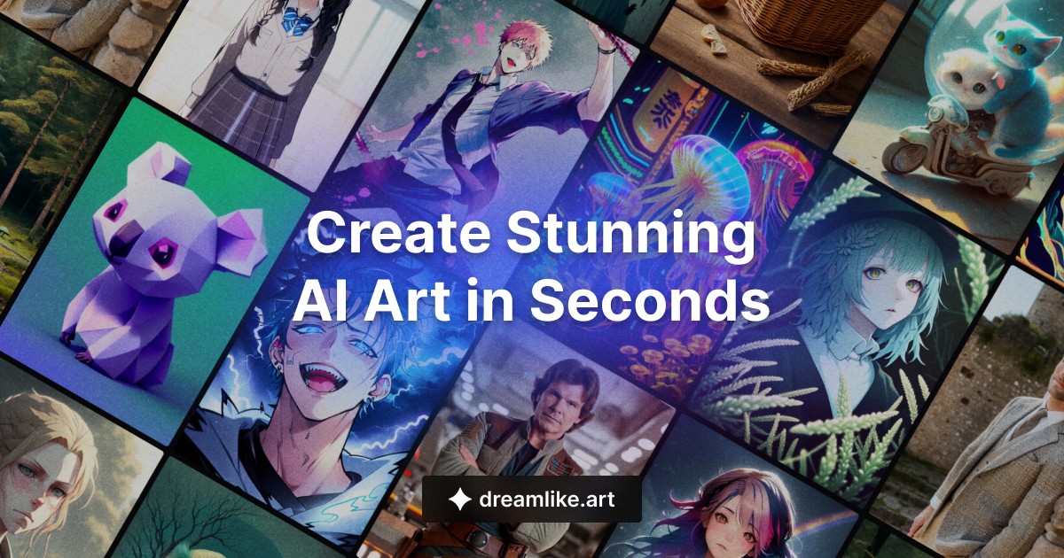 DreamLike 免费 AI 艺术生成器、AI 艺术制作工具