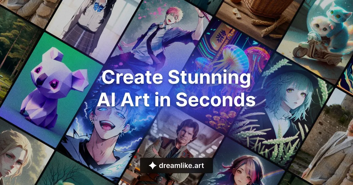 DreamLike 免费 AI 艺术生成器、AI 艺术制作工具