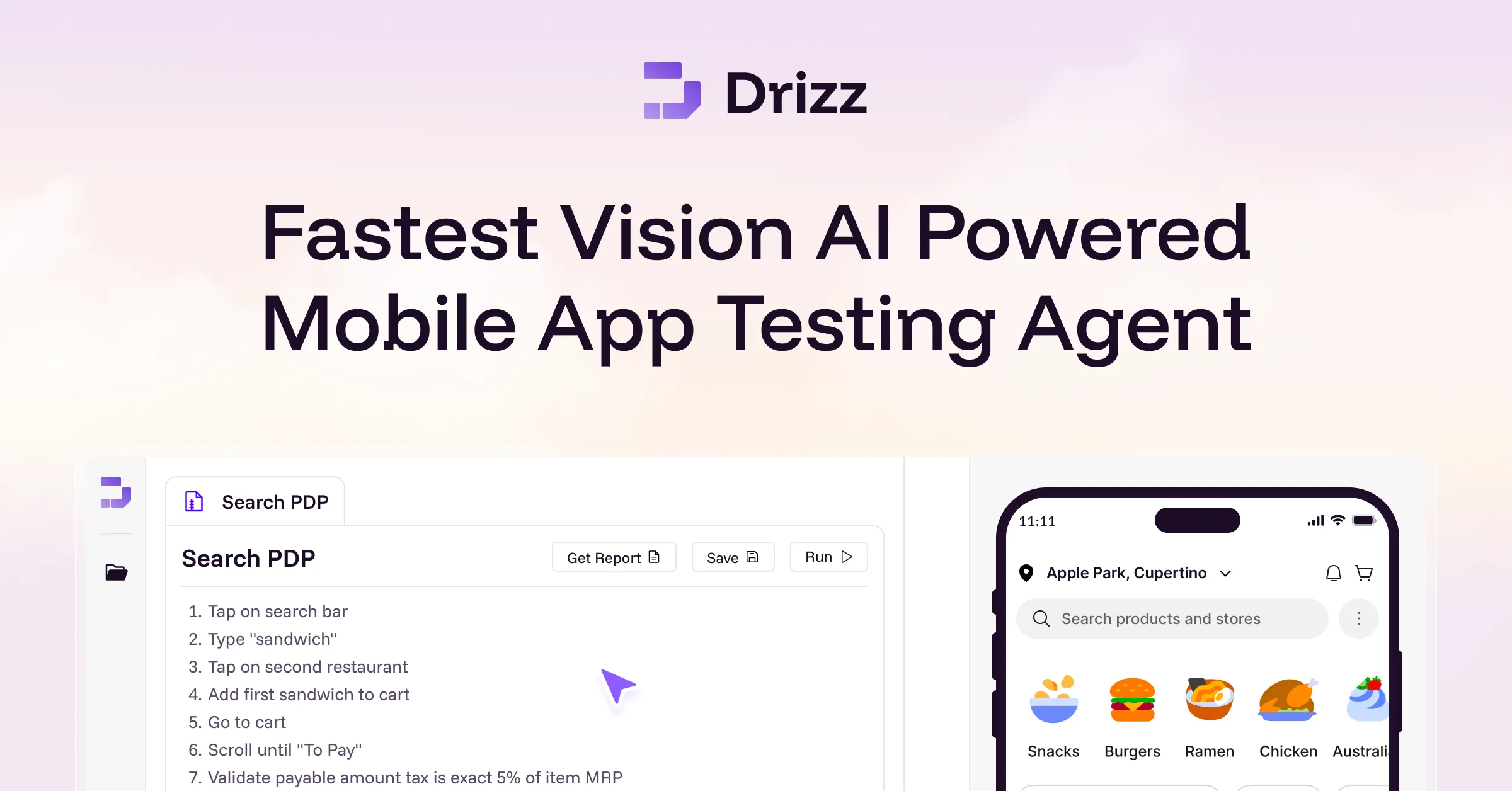 Drizz：视觉 AI 驱动的移动应用测试代理