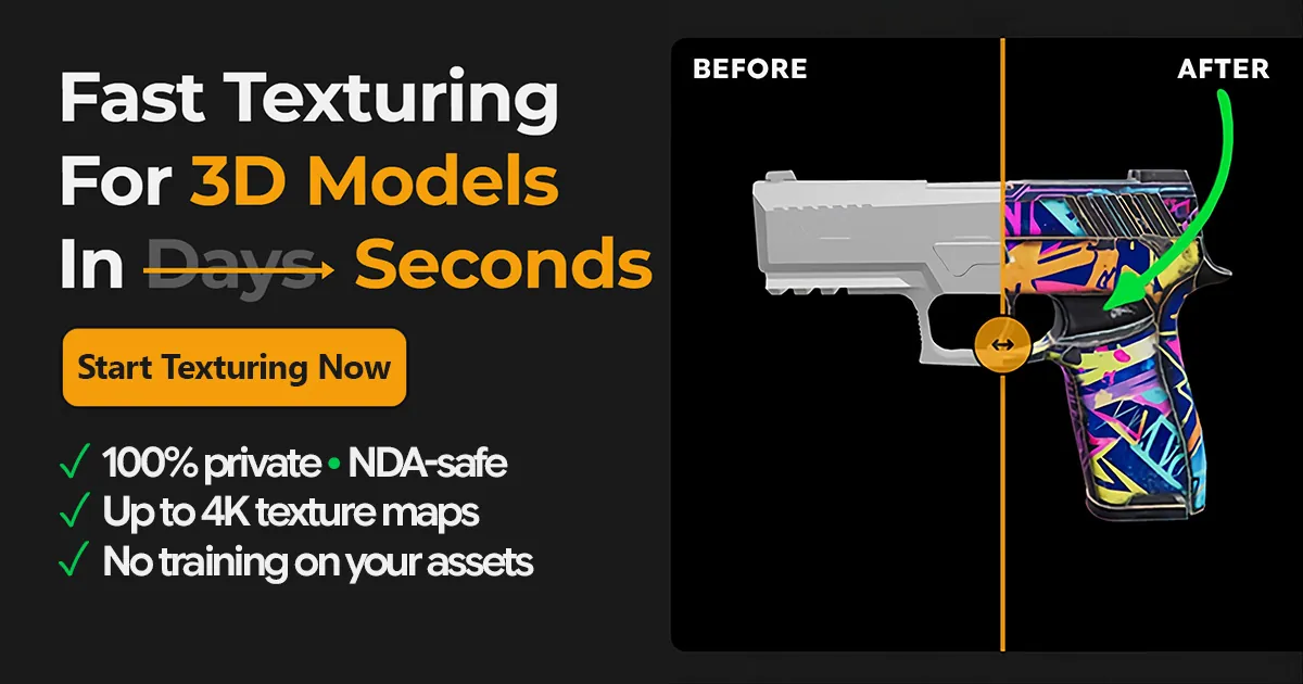 Fast Texturing For 3D Models In Seconds