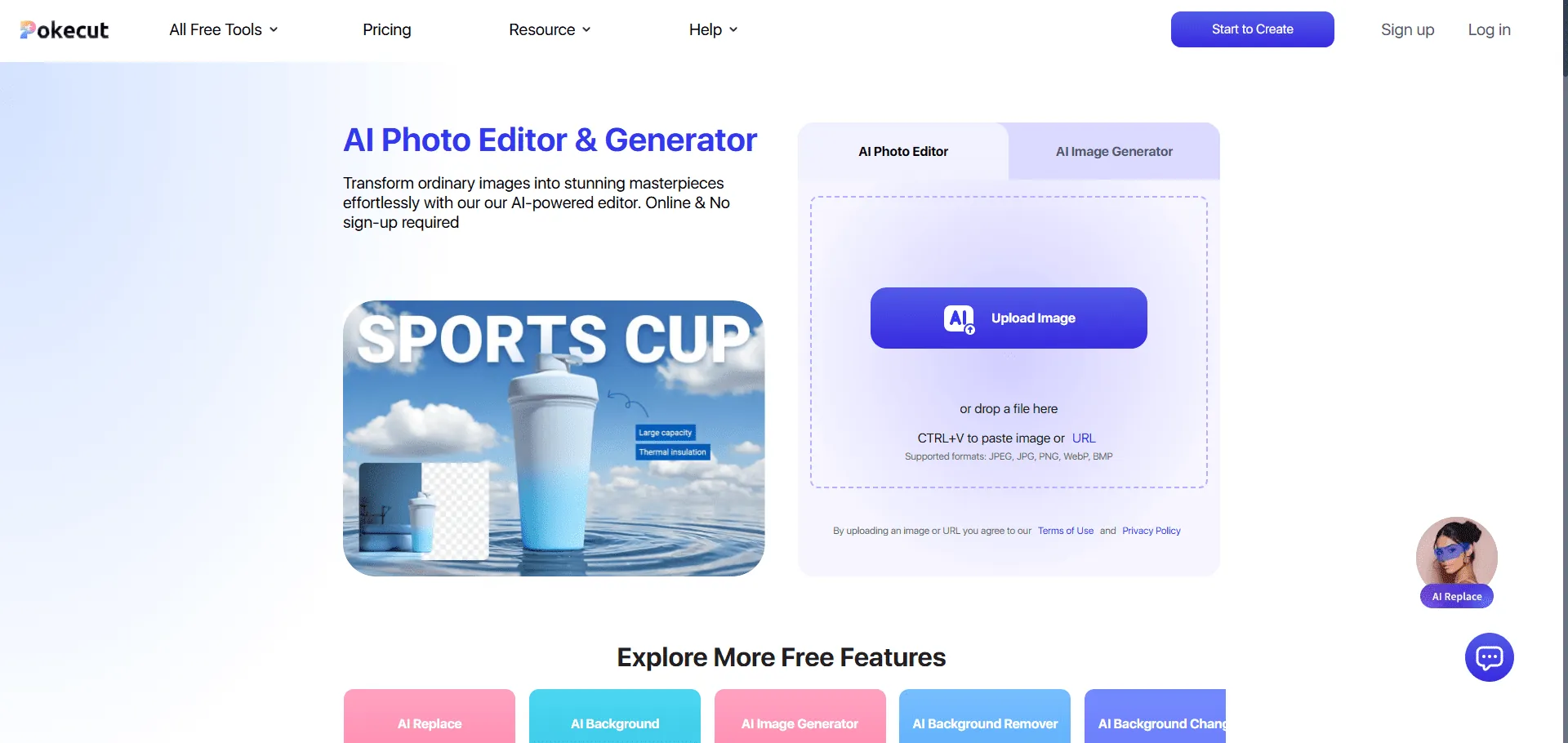 免费 AI 照片编辑器：在线编辑和生成图像