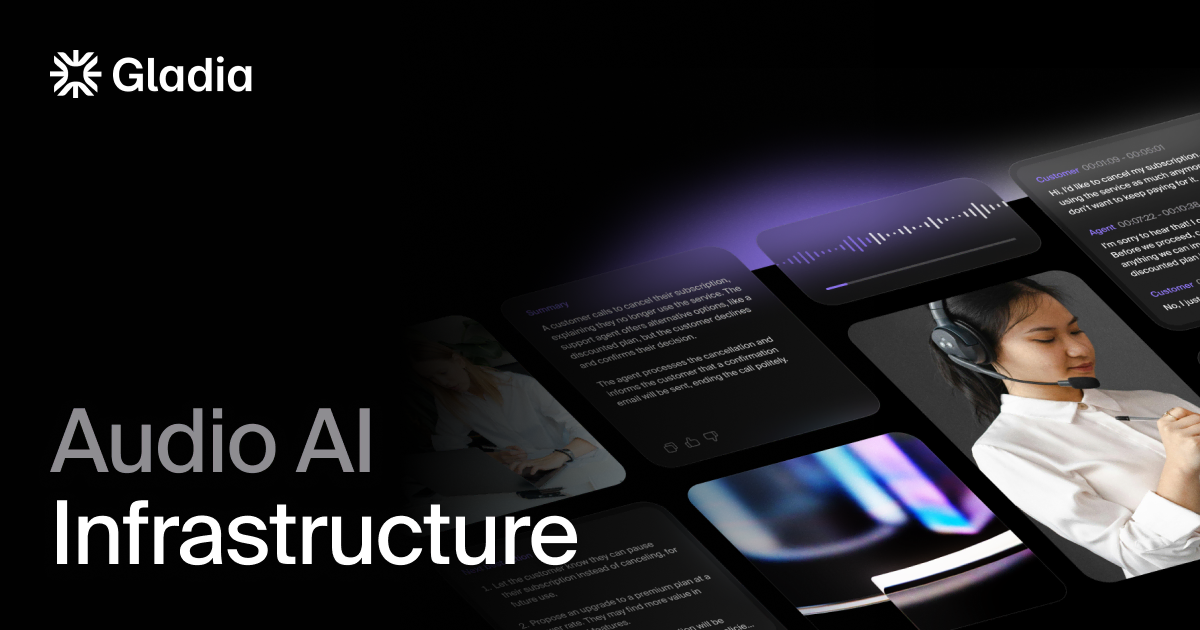 Gladia I 音频转录 API