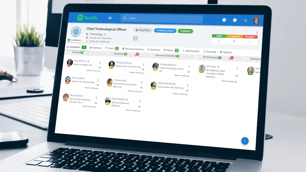 领先的 AI 招聘软件