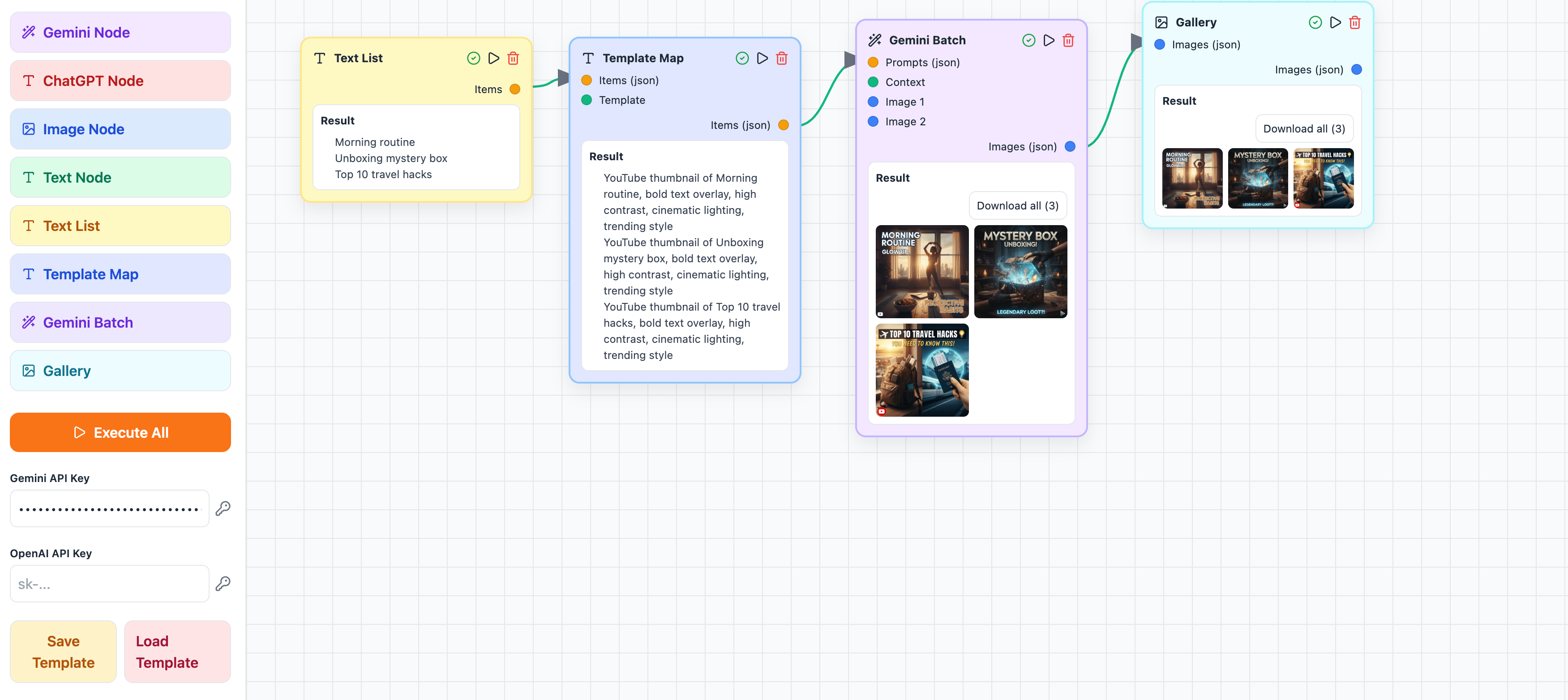 Modeltion — AI 工作流游乐场