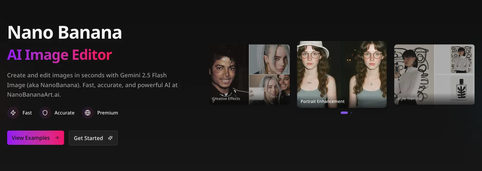 Nano Banana：免费在线 AI 图像编辑器