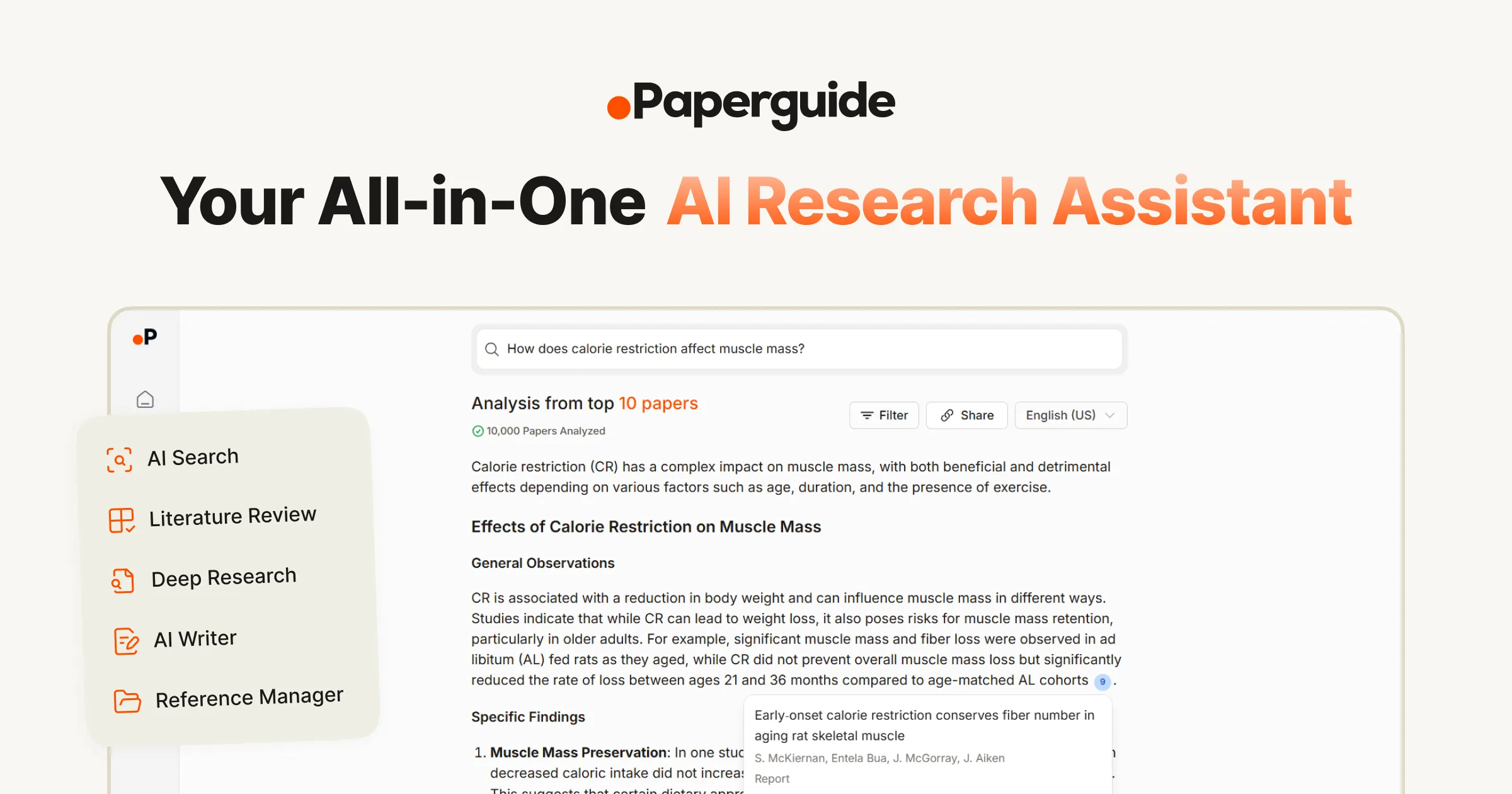 Paperguide：AI 研究助手