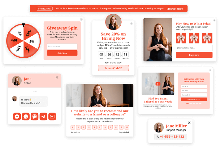 弹窗构建器 — 可转化并提升收入的免费弹窗