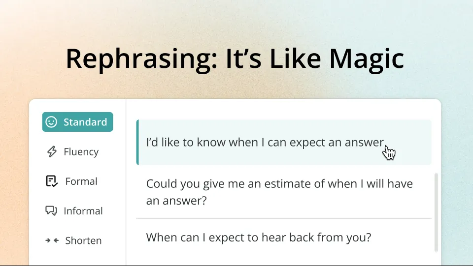 ProWritingAid - 推出 Rephrase 功能