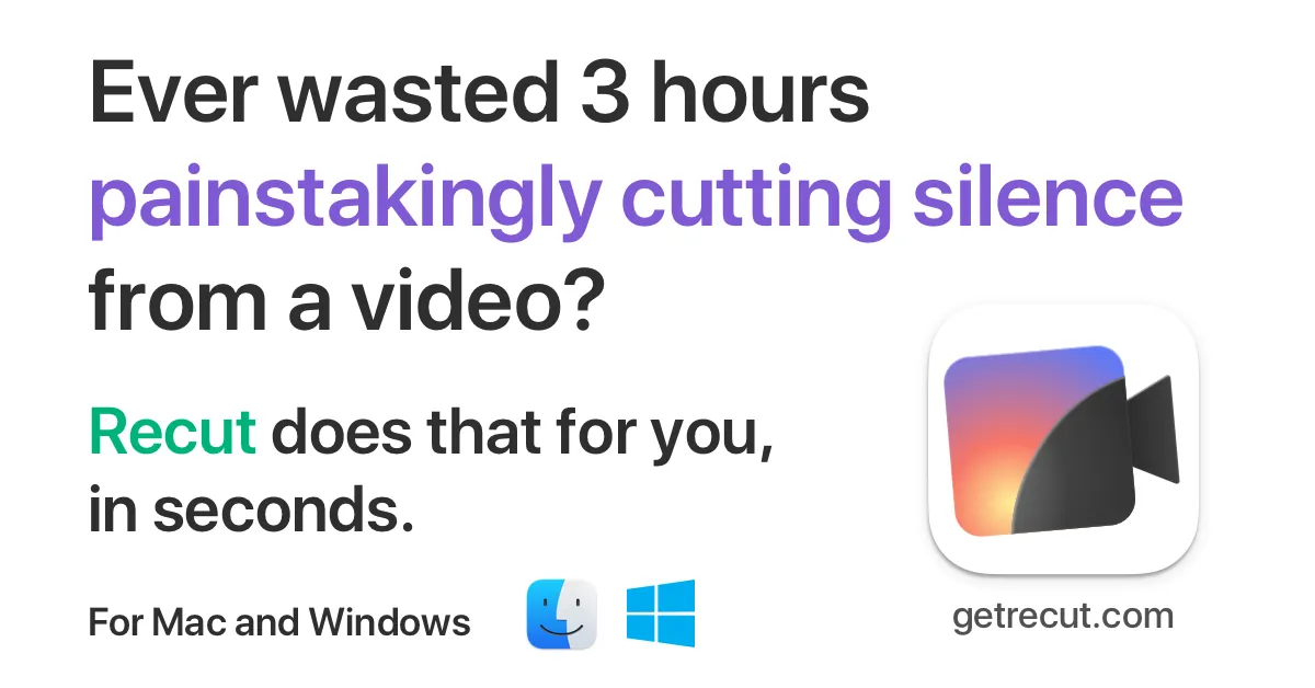 Recut — 自动视频编辑器