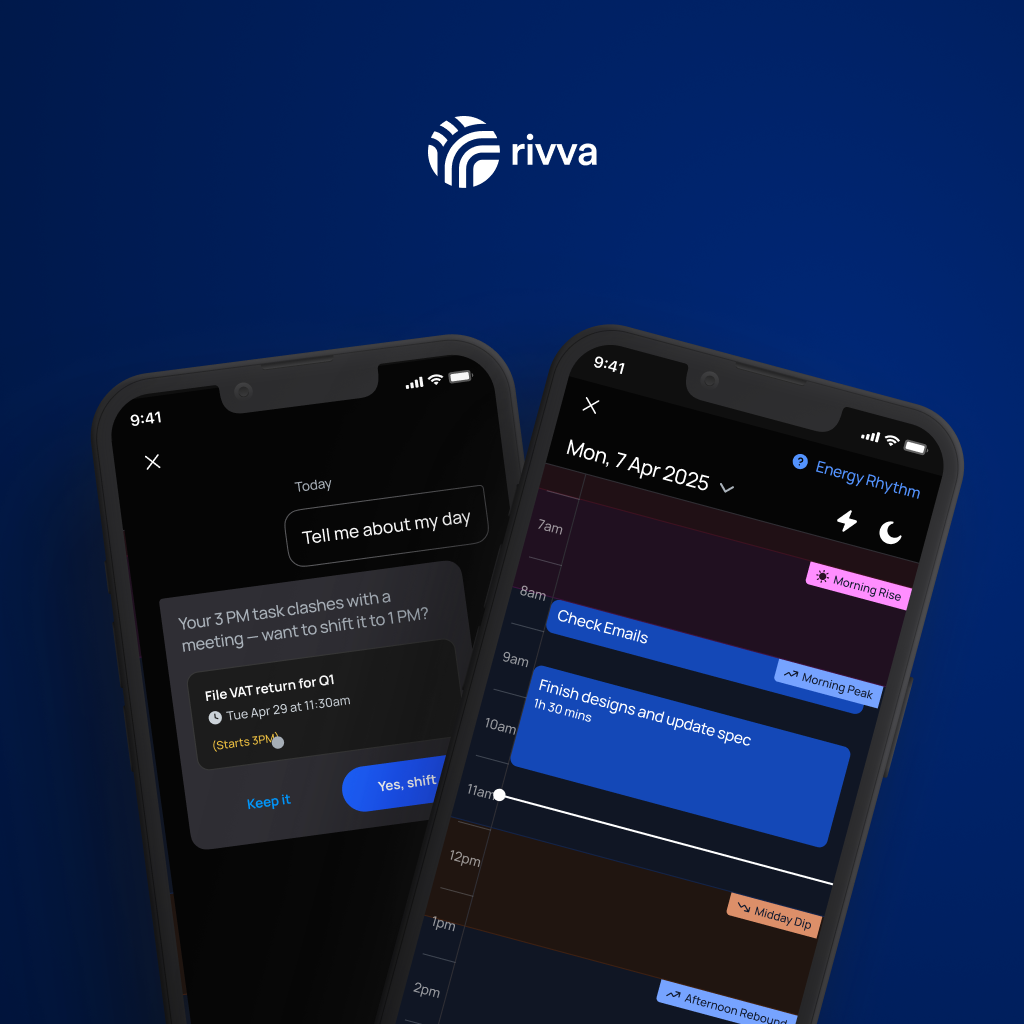 rivva: AI Productivity Assistant Syncing Work & Energy