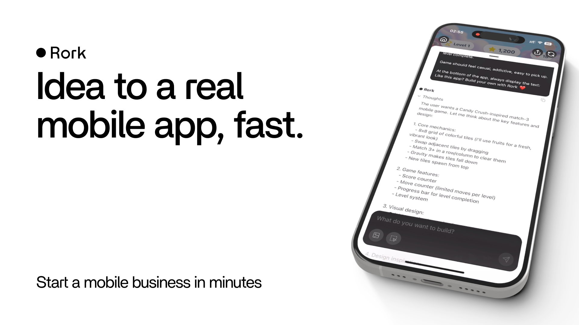 Rork — 几分钟内打造移动应用