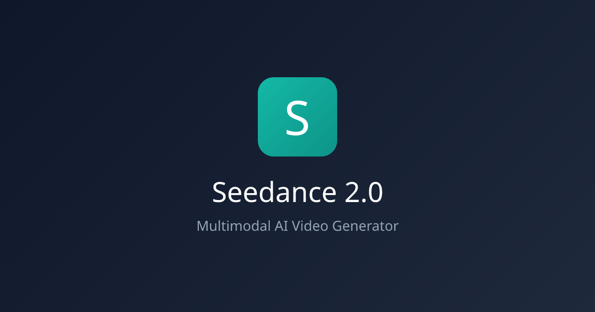 Seedance 2.0 AI 视频生成器