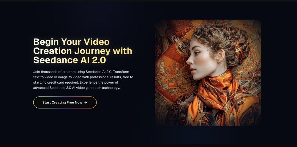 Seedance 2.0 视频生成器：免费积分，2K 输出