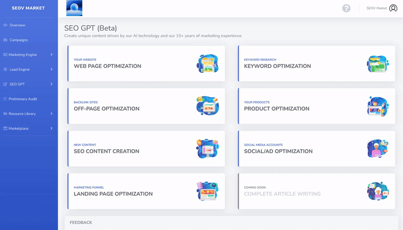 SEO GPT：拥有 300 多种编写优化内容方法的免费 AI 工具