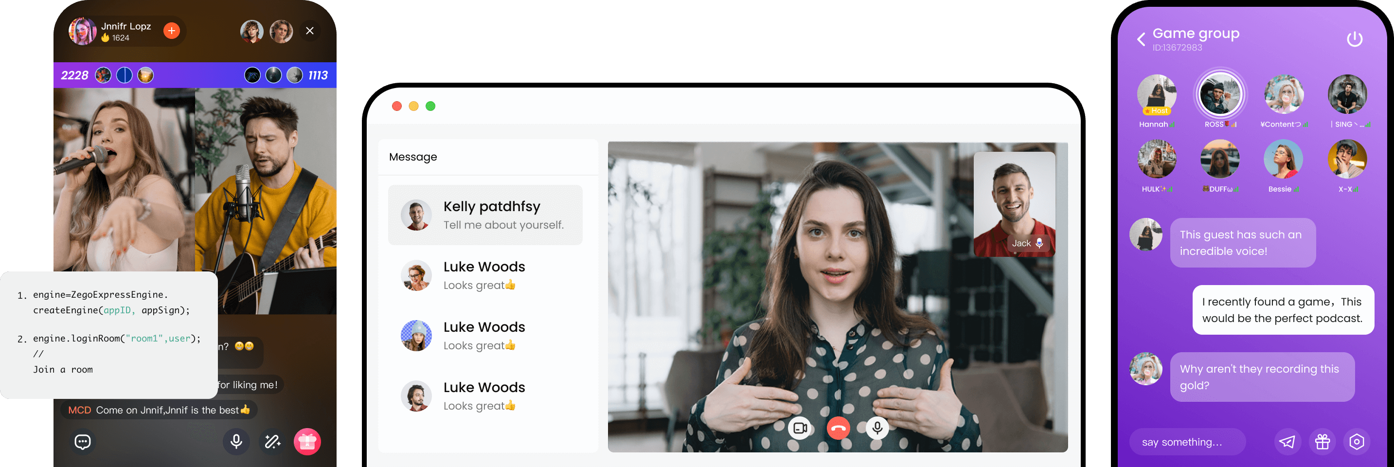 Voice, Video & Chat APIs for Real