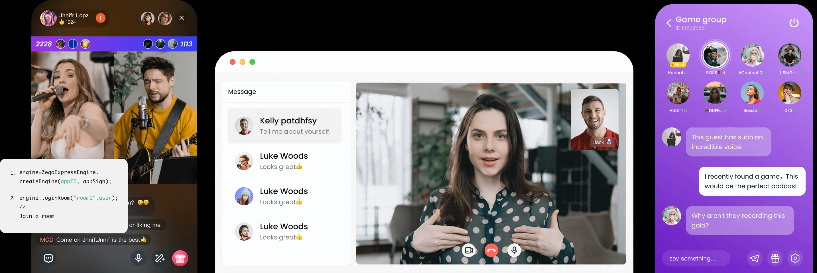 Voice, Video & Chat APIs for Real