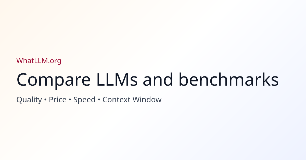 WhatLLM.org