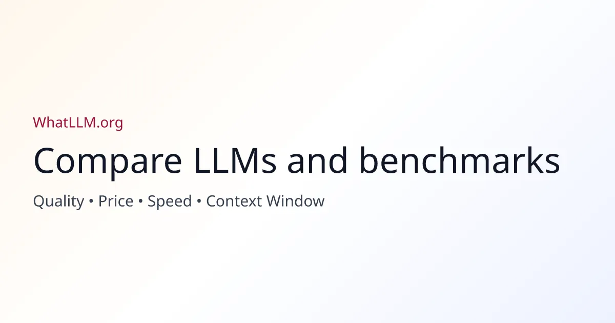 WhatLLM.org